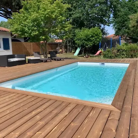 Vakantiehuis Le Chene - Grande Familiale Avec Piscine - Bassin D'arcachon Ares